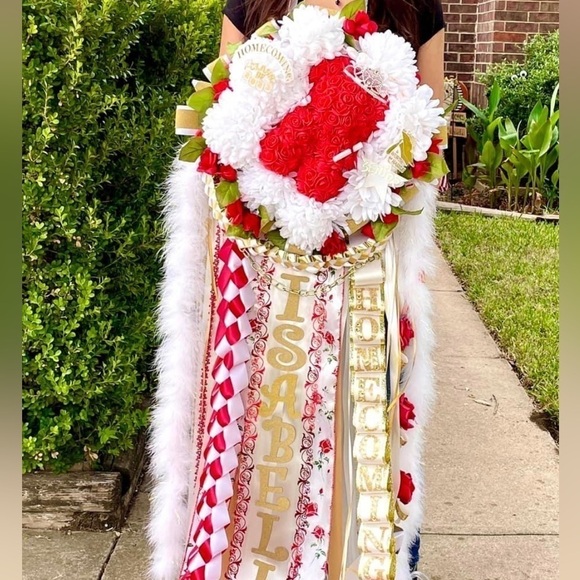 WHATAMUM Homecoming Mum Sash Pin or graduation lei custom made all colors themes - Picture 15 of 17
